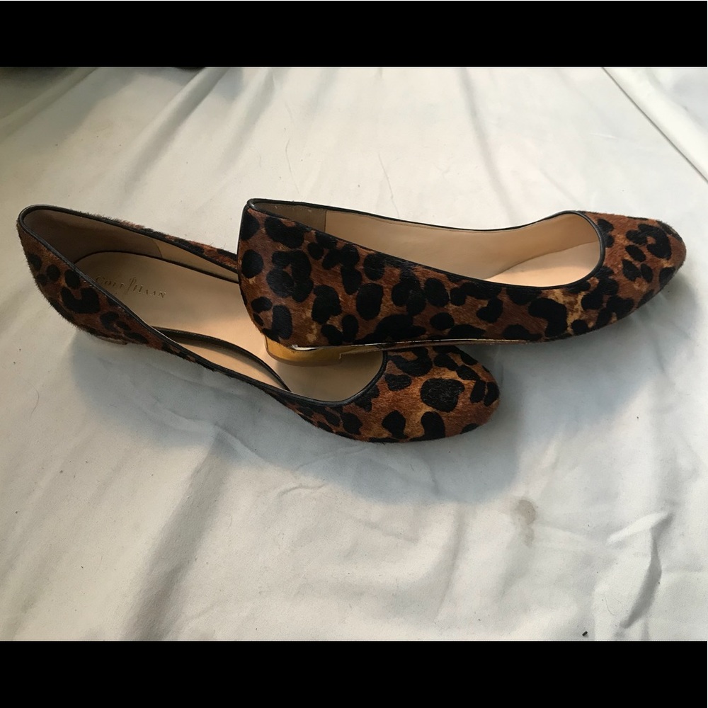 Cole Hann leopard print flats